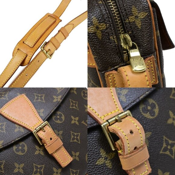 LOUIS VUITTON Jeune Fille GM Shoulder Bag Monogram Leather Brown - Picture 8 of 15